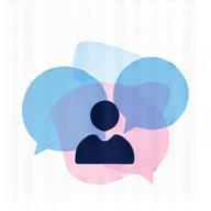 Speech bubble icon representation