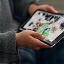 Person reading on a tablet